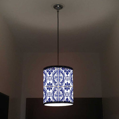 Ceiling Hanging Pendant Lamp Shade - Beautiful Spanish Tiles Nutcase