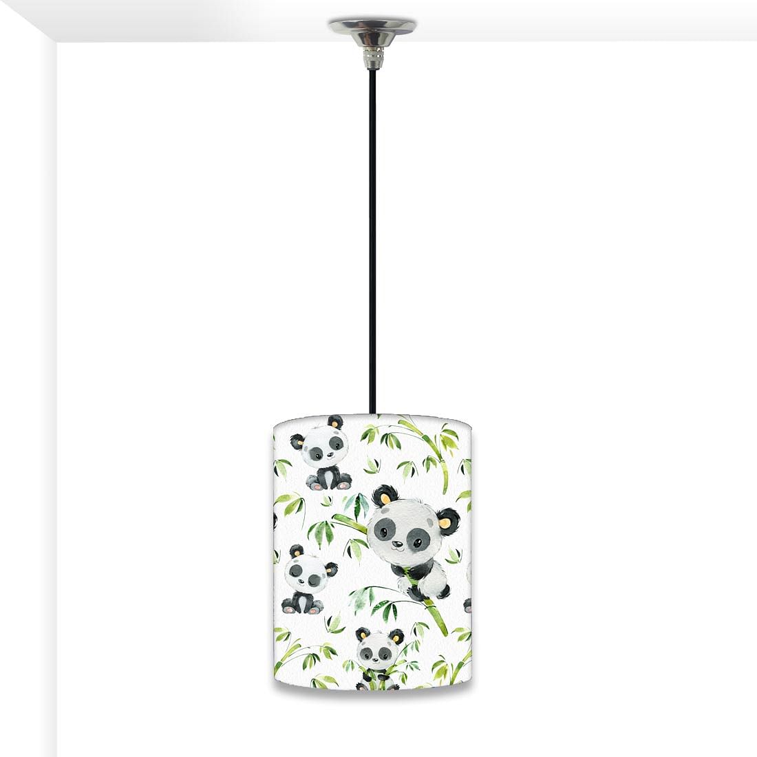 Nutcase Designer Ceiling Hanging Pendant Lamp Shade Light for Living Room, Bedrooms-with Free Soft White Light Bulb - Cute Panda Nutcase