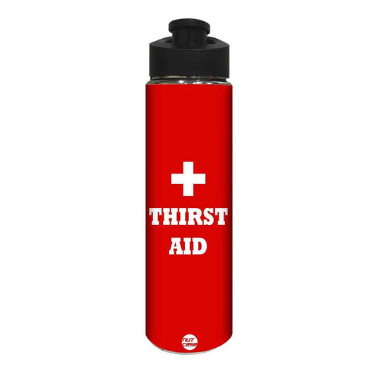 Red Stainless Steel Sipper Bottle for Boy - Thirst Aid Nutcase