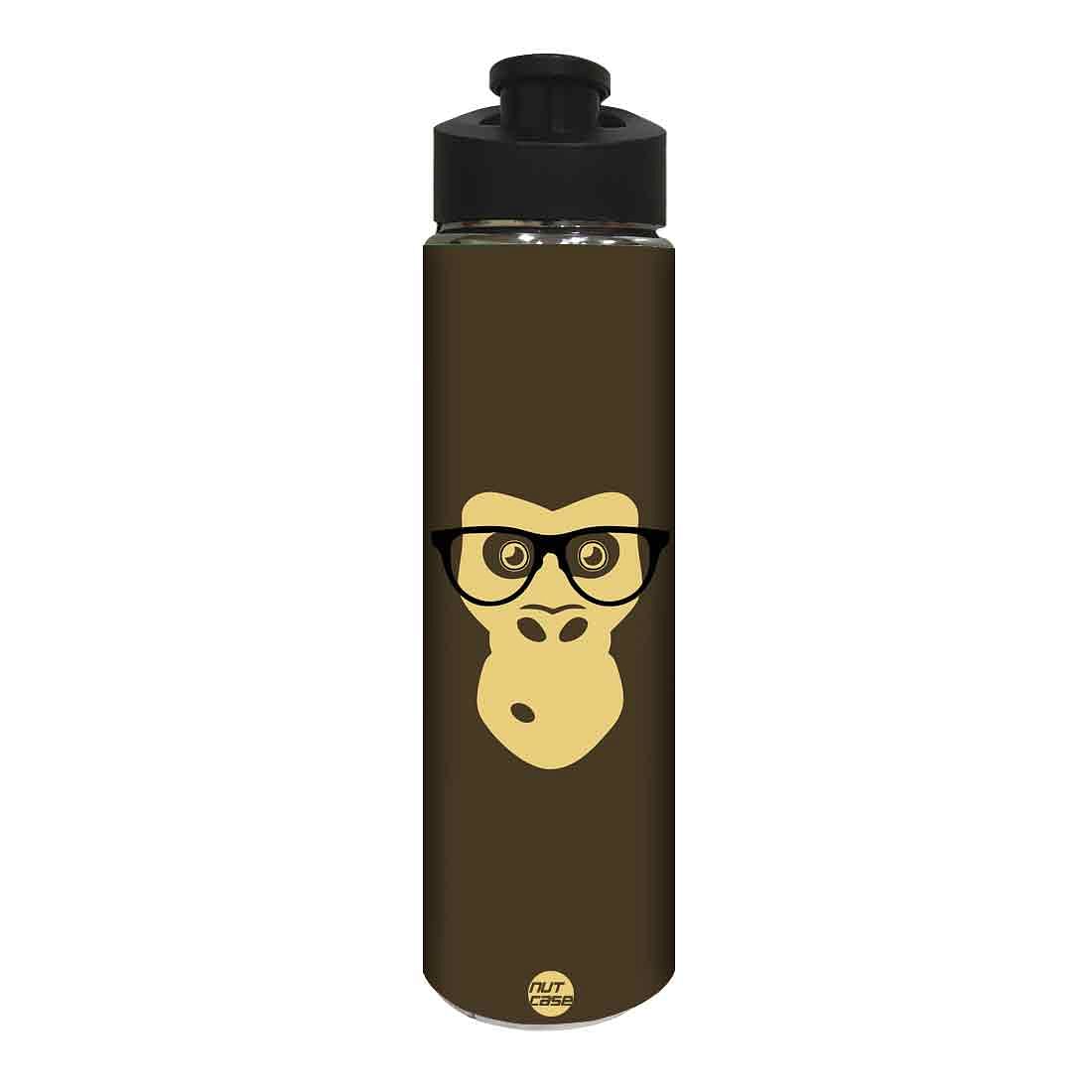 Stainless Steel Water Bottle -  Cute Monkey Nutcase