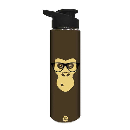 Stainless Steel Water Bottle -  Cute Monkey Nutcase