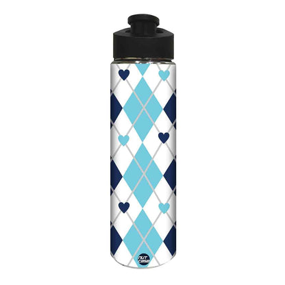 Designer Sipper Bottle for Kids -  Blue Heart Nutcase