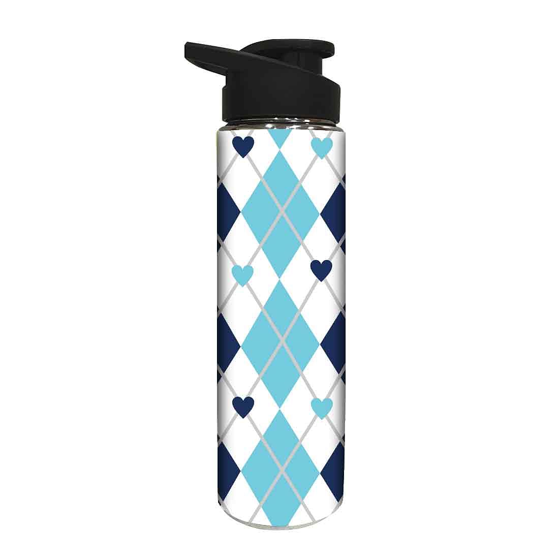 Designer Sipper Bottle for Kids -  Blue Heart Nutcase