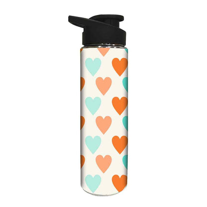 Designer Stainless Steel Water Bottle -  Heart Nutcase