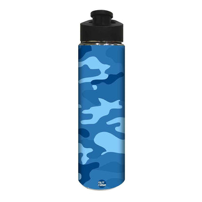 Designer Sipper Bottle for Kids -  Blue Army Nutcase