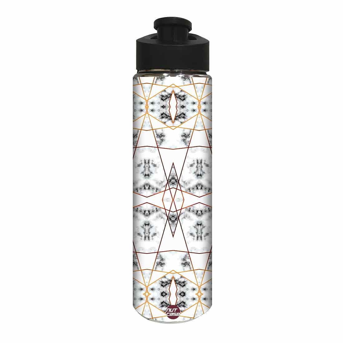 Stainless Steel Water Bottle -  Black and White Marble Nutcase