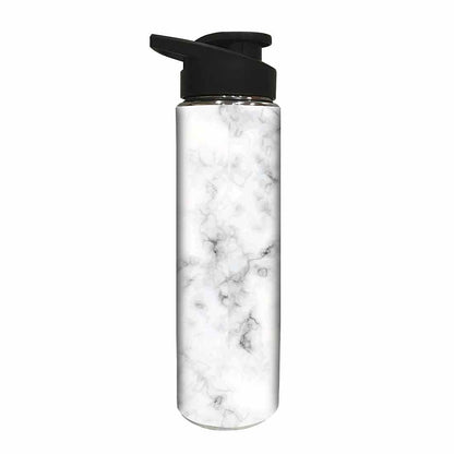 Designer Stainless Steel Sipper Bottle -  White and Black Marble Nutcase