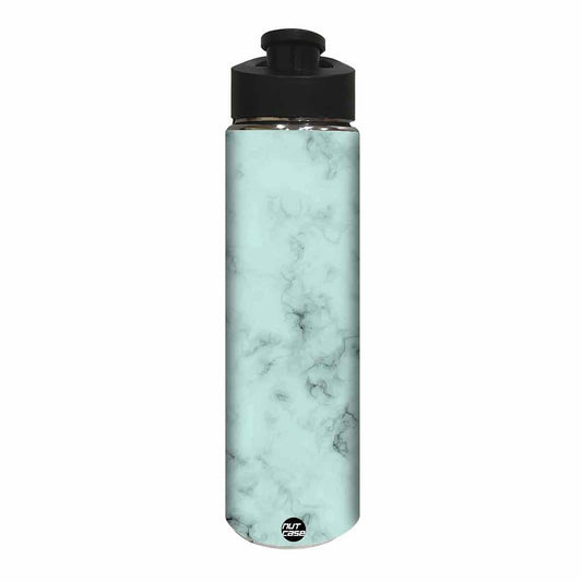 Stainless Steel Sipper Bottle -  Green Color Designer Marble Nutcase