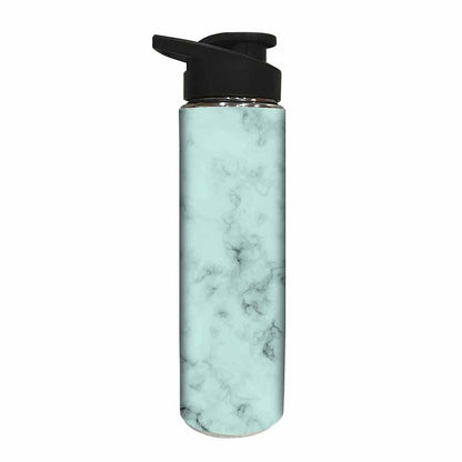 Stainless Steel Sipper Bottle -  Green Color Designer Marble Nutcase