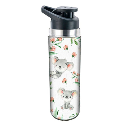 Sipper Stainless Steel Water Bottle for Kids - Cute Koala Nutcase