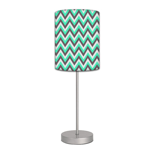 Stainless Steel Table Lamp For Living Room Bedroom -   Mint & Grey Chevron Nutcase