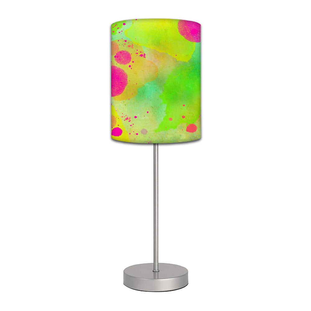 Stainless Steel Table Lamp For Living Room Bedroom -   Watercolors Paint Green Nutcase
