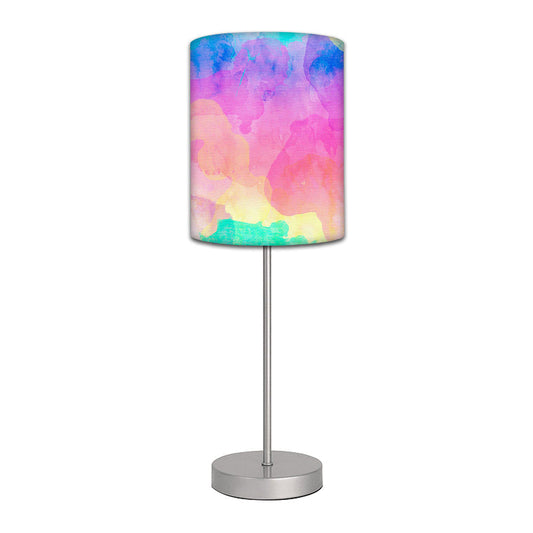 Stainless Steel Table Lamp For Living Room Bedroom -   Watercolors Paint Mix Colors Nutcase