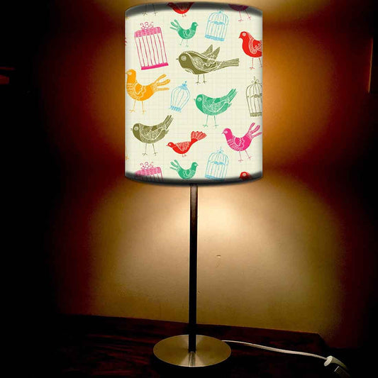 Stainless Steel Table Lamp For Living Room Bedroom -   Vintage Cages & Birds Nutcase