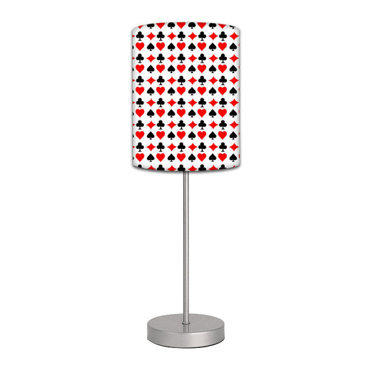Stainless Steel Table Lamp For Living Room Bedroom -   Poker Cards Nutcase