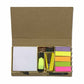 Stationery Kit Desk Organizer Memo Notepad - Colored Lines Nutcase
