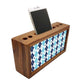 Solid Wood desk organizer - Blue Plaids Nutcase
