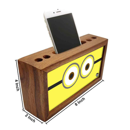 Pen Mobile Stand Holder Desk Organizer - Cute Eyes Nutcase