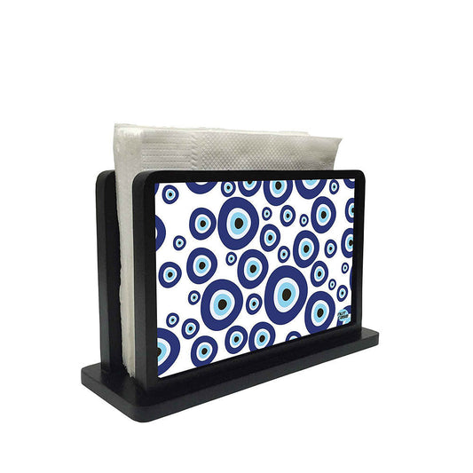 Tissue Holder Paper Napkin Stand for Dining Table - Evil Eye Stones Nutcase