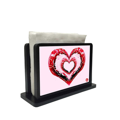 Tissue Holder Paper Napkin Stand - Heart Nutcase