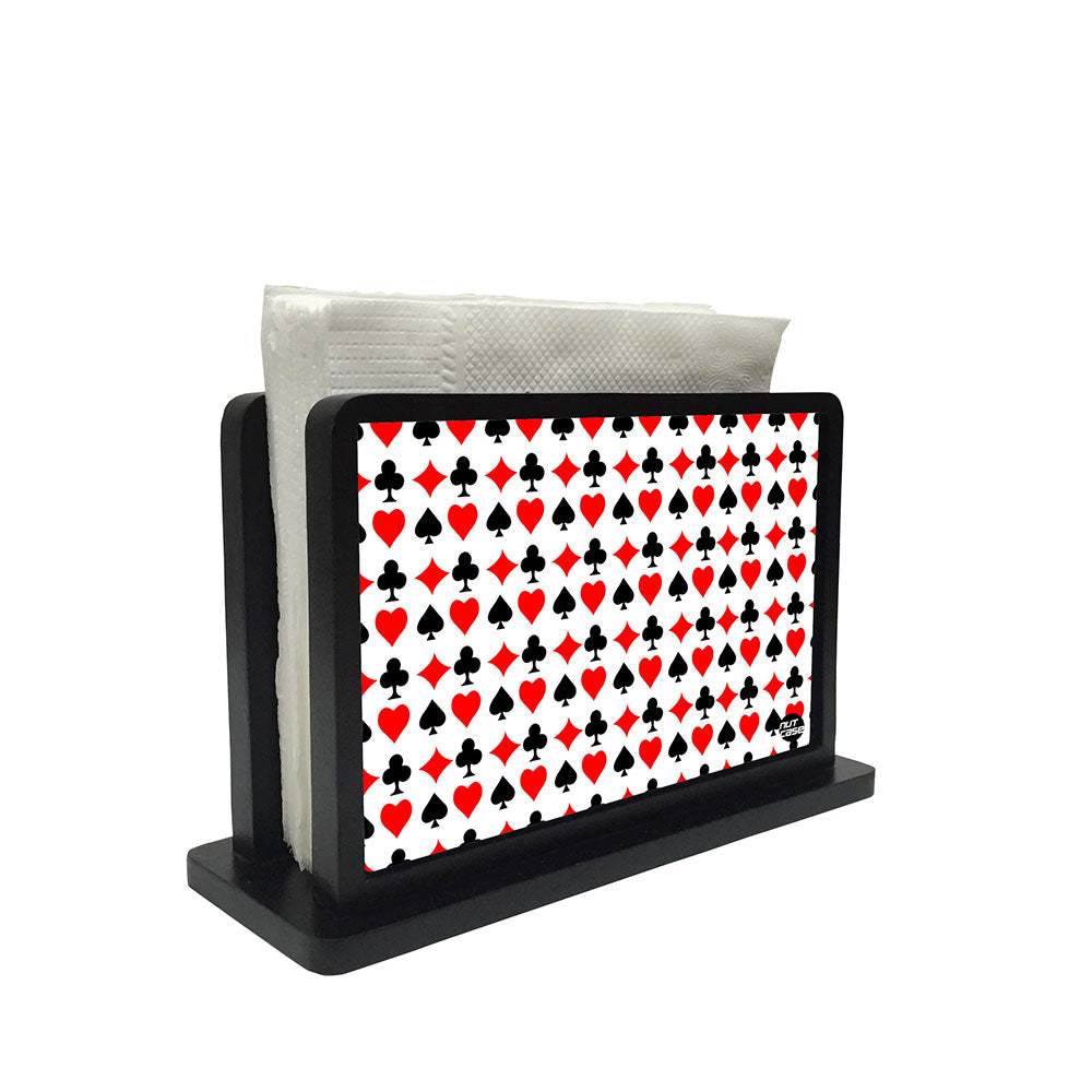 Tissue Holder Paper Napkin Stand - Playing Card Ace And Heart Nutcase