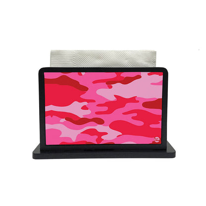 Tissue Holder Paper Napkin Stand - Pink Camo Nutcase