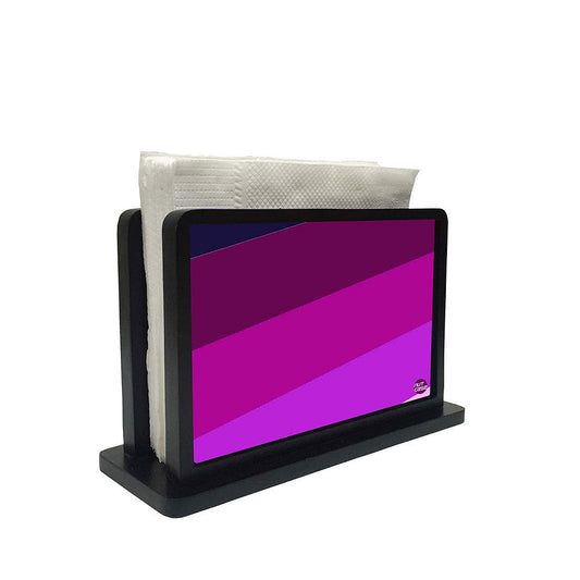 Tissue Holder Paper Napkin Stand - Shades Of Purple Nutcase