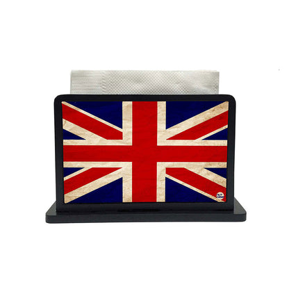 Tissue Holder Paper Napkin Stand - UK Union Jack Flag Nutcase