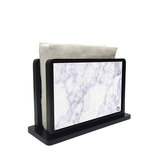 Tissue Holder Paper Napkin Stand - Marble White Nutcase