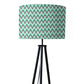 Tripod Floor Lamp Standing Light for Living Rooms -Mint Chevron Nutcase