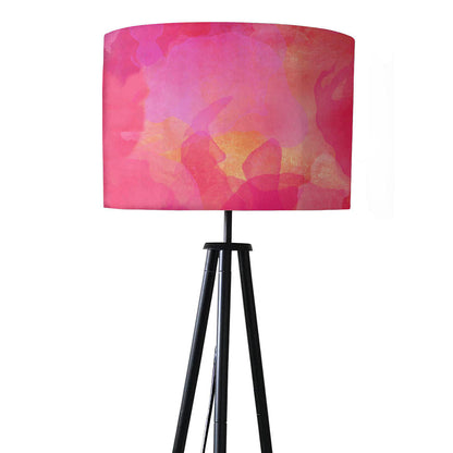 Tripod Floor Lamp Standing Light for Living Rooms -Pink Watercolor Nutcase