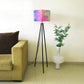 Tripod Floor Lamp Standing Light for Living Rooms -Rainbow Watercolor Nutcase