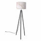 Tripod Floor Lamp Standing Light for Living Rooms -Pink Marble Effect Nutcase