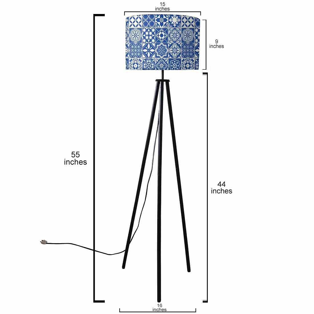 Metal Standing Floor Lamp Tripod Lights - Tiles of Seville Nutcase