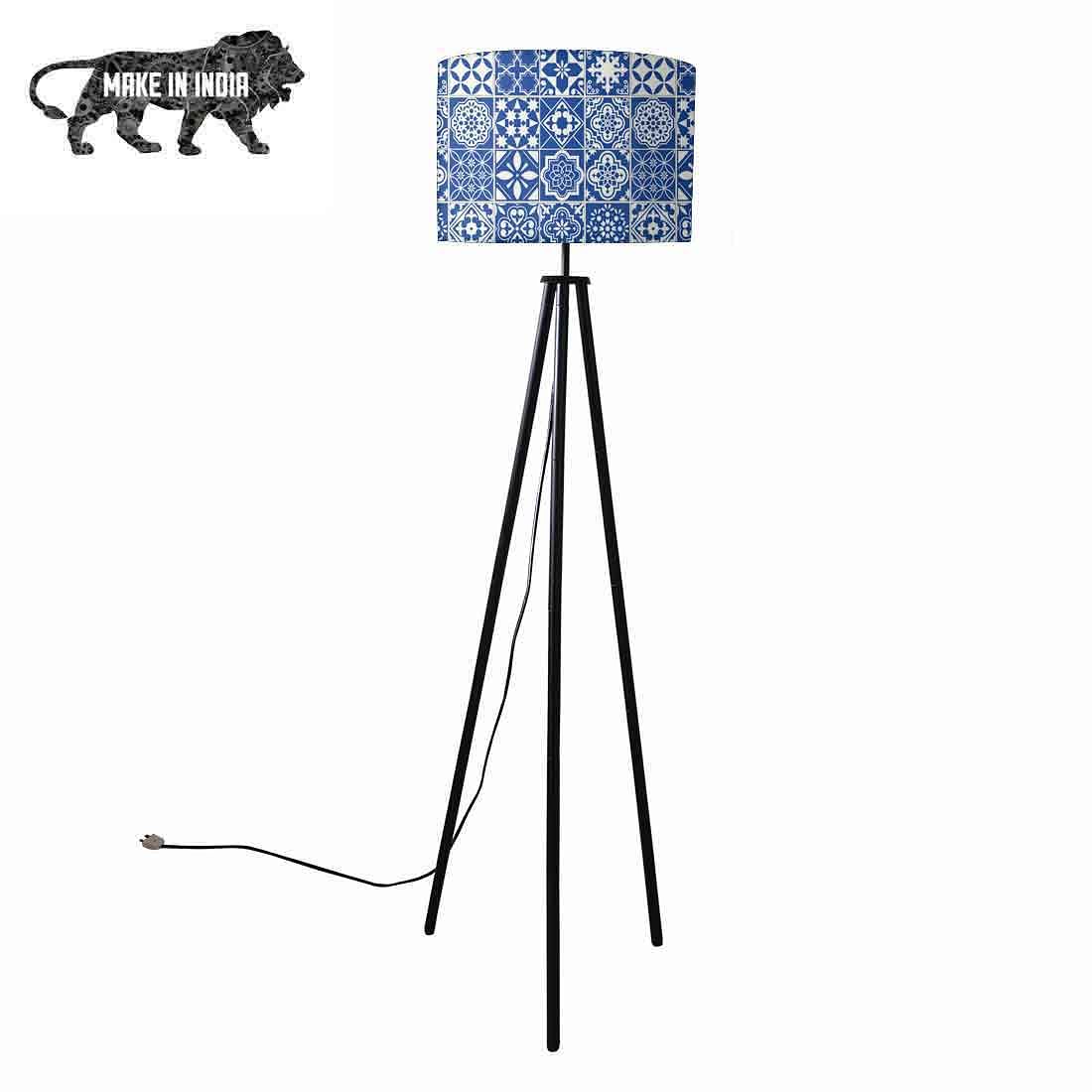 Metal Standing Floor Lamp Tripod Lights - Tiles of Seville Nutcase