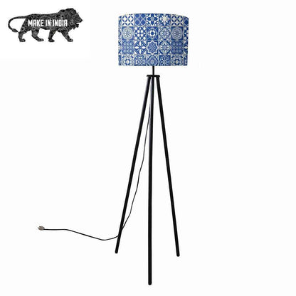 Metal Standing Floor Lamp Tripod Lights - Tiles of Seville Nutcase