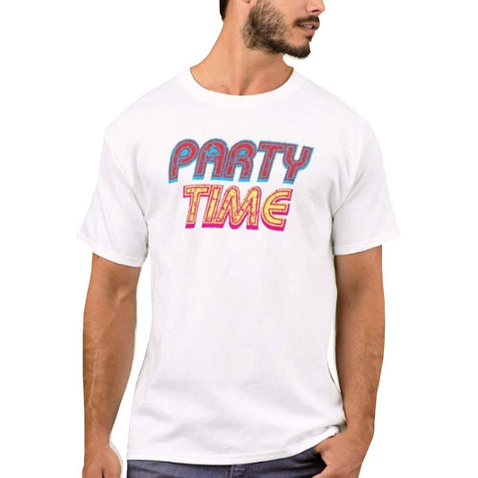 Nutcase Designer Round Neck Men's T-Shirt Wrinkle-Free Poly Cotton Tees - Party Time Nutcase