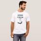 Nutcase Designer Round Neck Men's T-Shirt Wrinkle-Free Poly Cotton Tees - Keep Calm Nutcase