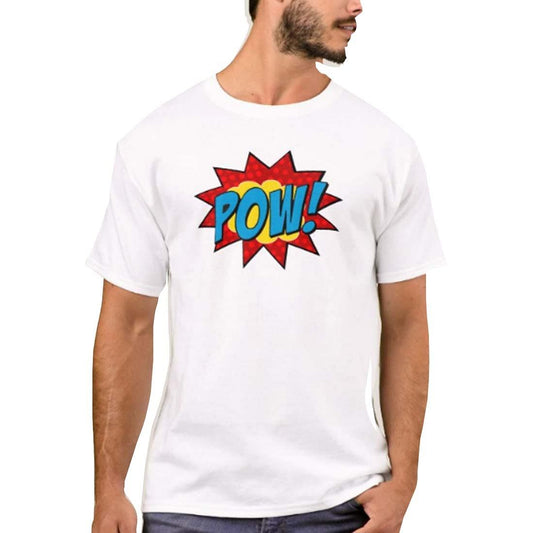 Nutcase Designer Round Neck Men's T-Shirt Wrinkle-Free Poly Cotton Tees - POW Nutcase