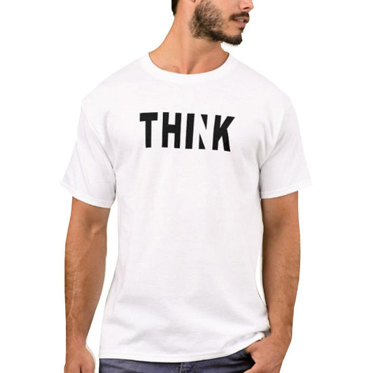 Nutcase Designer Round Neck Men's T-Shirt Wrinkle-Free Poly Cotton Tees - Think Typo Nutcase