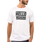 Nutcase Designer Round Neck Men's T-Shirt Wrinkle-Free Poly Cotton Tees - Hello Weekend Nutcase