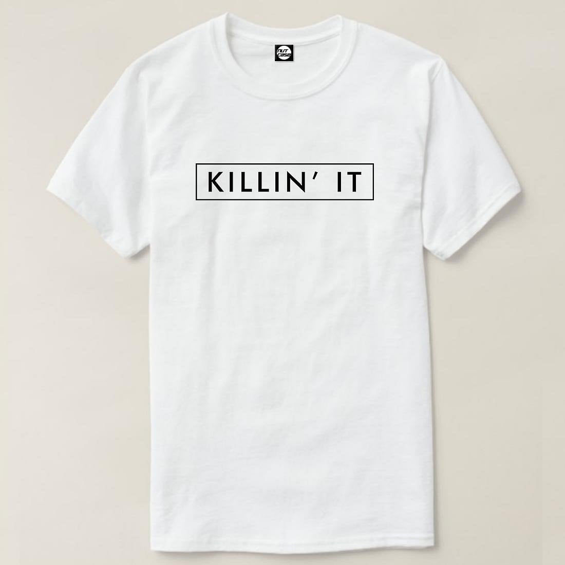 Nutcase Designer Round Neck Men's T-Shirt Wrinkle-Free Poly Cotton Tees - Killin It Nutcase
