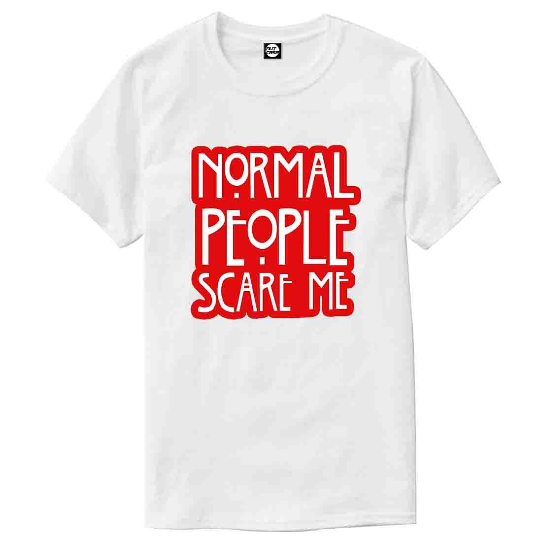Nutcase Designer Round Neck Men's T-Shirt Wrinkle-Free Poly Cotton Tees - Normal People Nutcase
