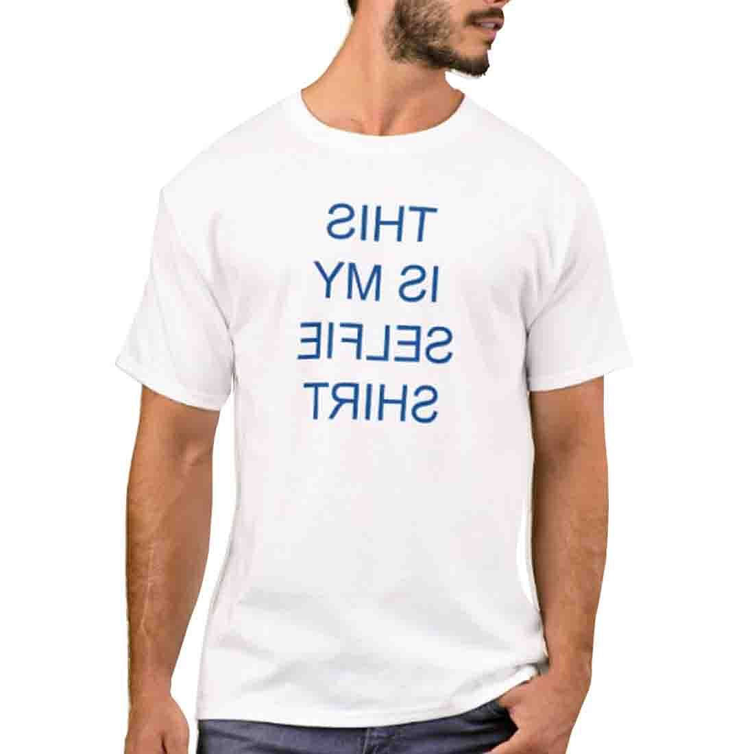 Nutcase Designer Round Neck Men's T-Shirt Wrinkle-Free Poly Cotton Tees - This is My Selfie Nutcase