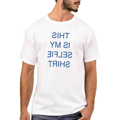 Nutcase Designer Round Neck Men's T-Shirt Wrinkle-Free Poly Cotton Tees - This is My Selfie Nutcase