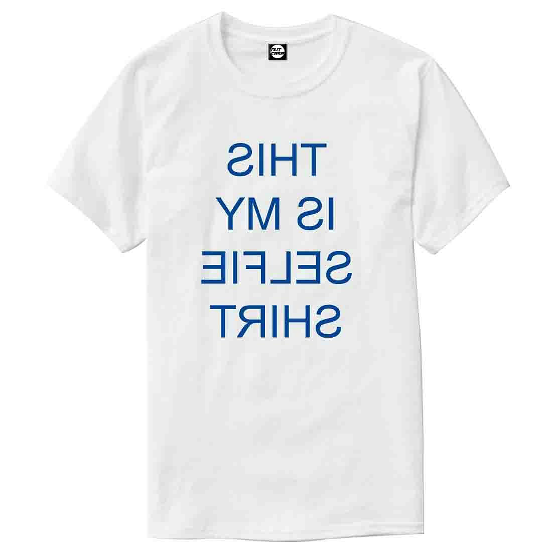 Nutcase Designer Round Neck Men's T-Shirt Wrinkle-Free Poly Cotton Tees - This is My Selfie Nutcase