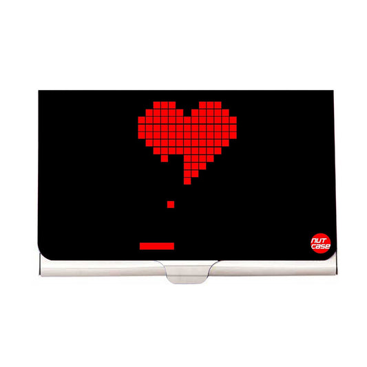 Designer Visiting Card Holder Nutcase - Pong Game Heart Tetris Nutcase