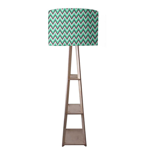 Floor Lamps for Bedroom Night Light - Mint Chevron Nutcase