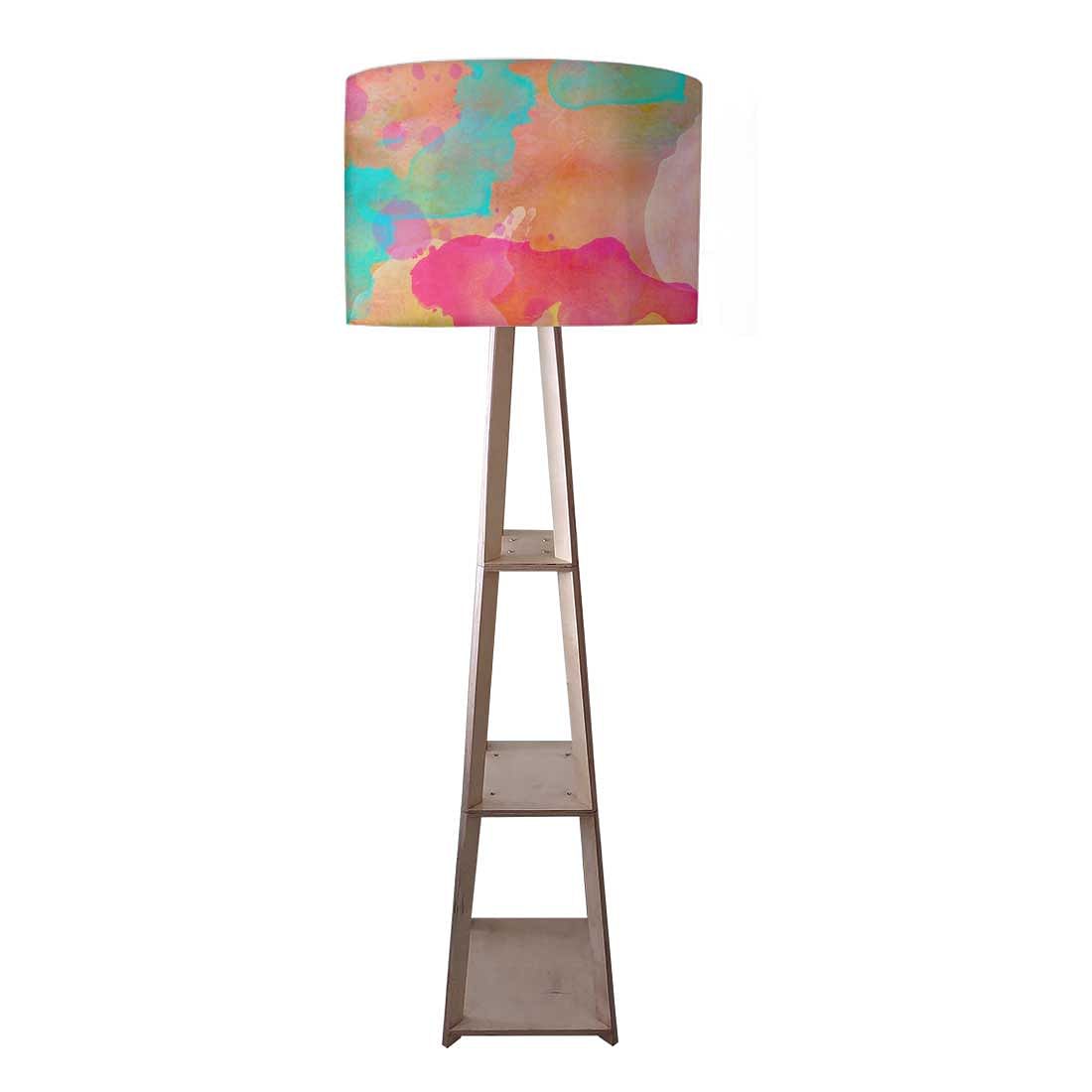 Wooden Multicolor Floor Lamps for Living Room Nutcase