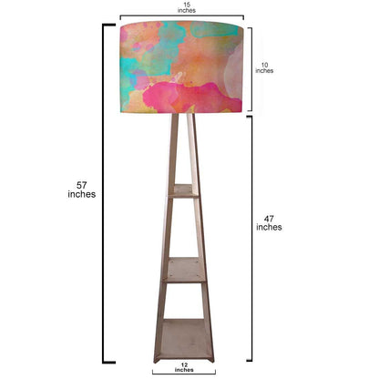 Wooden Multicolor Floor Lamps for Living Room Nutcase